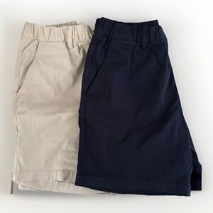 Bear Bottom Shorts Mens Size Large LOT OF 2 7” Inseam Navy Blue Khaki